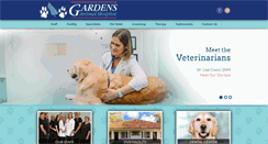 Desktop Screenshot of gardensanimalhospital.com